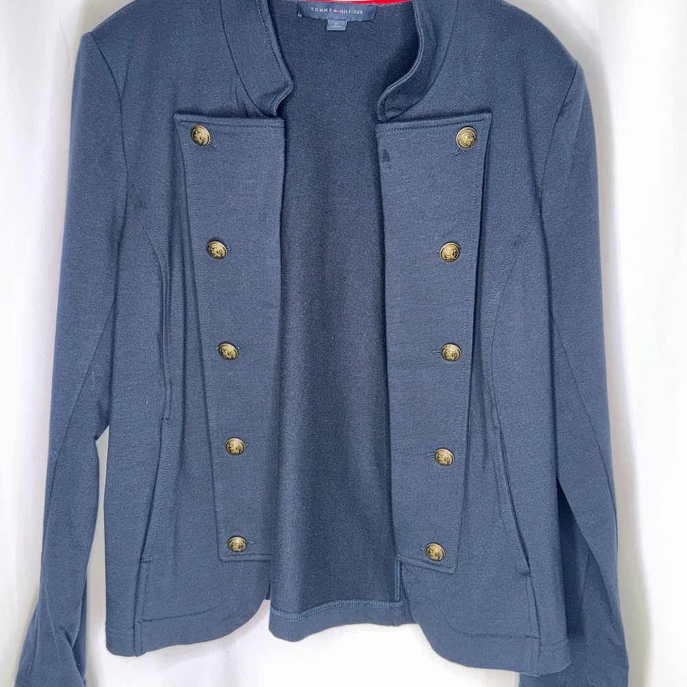 Tommy Hilfiger Women's Navy Double-Breasted Blazer
